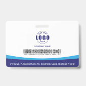 Barcode des benutzerdefinierten Fotos für Mitarbei Ausweis (Rückseite)