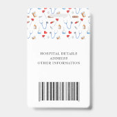 Barcode des eingetragenen Logos für Krankenpflege Ausweis (Rückseite)