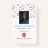 Barcode des eingetragenen Logos für Krankenpflege Ausweis (Vorderseite)