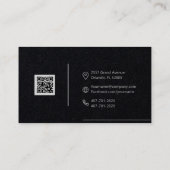 Barcode-Design für Berufliche Visitenkarten Visitenkarte (Rückseite)