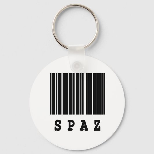 Barcode-Design Spaß Schlüsselanhänger (Vorderseite)
