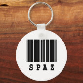 Barcode-Design Spaß Schlüsselanhänger (Vorderseite)