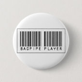 Barcode-Dudelsack-Spieler Button (Vorderseite)