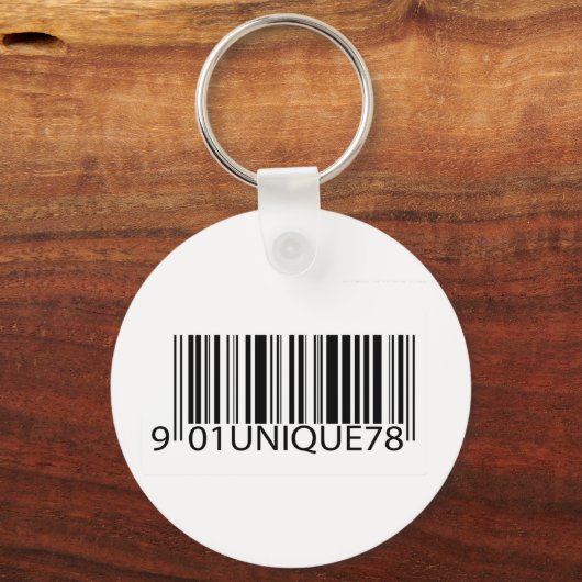 BarCode - Eindeutig Schlüsselanhänger (Vorderseite)