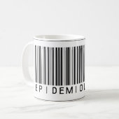 Barcode-Epidemiologe Kaffeetasse (Vorderseite Links)