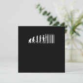 Barcode Evolution Puzzler Game-Geschenk Einladung (Stehend Vorderseite)