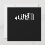 Barcode Evolution Puzzler Game-Geschenk Einladung (Vorderseite)