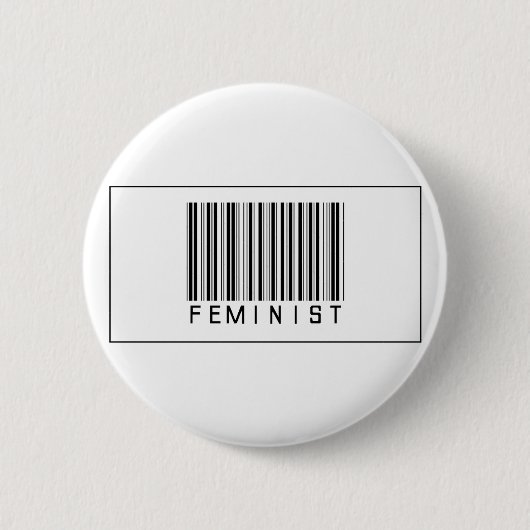 Barcode-Feminist Button (Vorderseite)