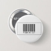 Barcode-Feminist Button (Vorne & Hinten)