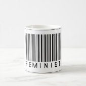 Barcode-Feminist Kaffeetasse (Mittel)