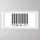 Barcode Feminist Poster (Vorne)
