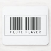 Barcode-Flötenspieler Mousepad (Vorne)