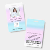 Barcode Foto Chirurgische Krankenpflege Doktor der Ausweis (Front & Back)