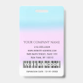 Barcode Foto Chirurgische Krankenpflege Doktor der Ausweis (Back)