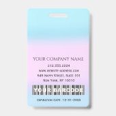 Barcode Foto Chirurgische Krankenschwester Ärztin  Ausweis (Back)