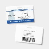 Barcode-Foto für das Logo des Krankenhauses im med Ausweis (Vorder- & Rückseite)