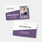 Barcode-Foto für kundenspezifische Firmenlogos Mit Ausweis (Front & Back)