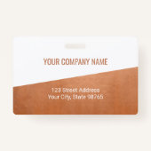 Barcode-Foto für kundenspezifische Firmenlogos Ros Ausweis (Rückseite)