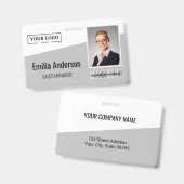 Barcode-Foto für Mitarbeiter mit benutzerdefiniert Ausweis (Vorder- & Rückseite)