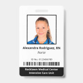 Barcode-Foto-ID für benutzerdefinierte Mitarbeiter Ausweis (Vorderseite)