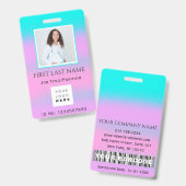 Barcode Foto IDNumber Therapie Krankenschwester Är Ausweis (Front & Back)