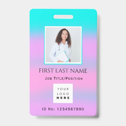 Barcode Foto IDNumber Therapie Krankenschwester Är Ausweis (Front)