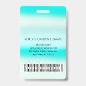 Barcode Foto Name ID Card Ärztliche Betreuung Ausweis (Rückseite)