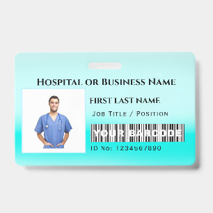 Barcode Foto Nurse Doctor Health Care Hospitals Ausweis
