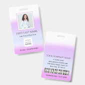 Barcode Foto Nurse Doctor Health Care IDCard Ausweis (Vorder- & Rückseite)