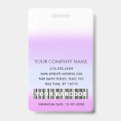 Barcode Foto Nurse Doctor Health Care IDCard Ausweis (Rückseite)