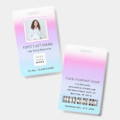 Barcode Foto Nurse Doctor Health Care IDCard Ausweis (Vorder- & Rückseite)