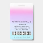 Barcode Foto Nurse Doctor Health Care IDCard Ausweis (Rückseite)