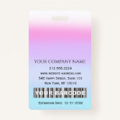 Barcode Foto Nurse Doctor Health Care IDCard Ausweis (Rückseite)