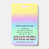 Barcode Foto Nurse Doctor Health Care Therapeut Ausweis (Rückseite)