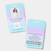 Barcode Foto Therapist Krankenpfleger Ärztin für G Ausweis (Front & Back)