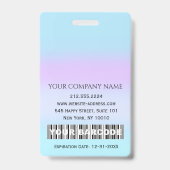 Barcode Foto Therapist Krankenpfleger Ärztin für G Ausweis (Back)