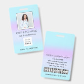 Barcode Foto Therapist Krankenschwester Ärztin Ges Ausweis (Vorder- & Rückseite)