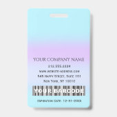 Barcode Foto Therapist Krankenschwester Ärztin Ges Ausweis (Rückseite)