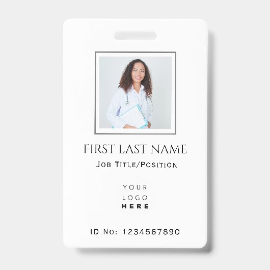 Barcode Foto Therapist Krankenschwester Doktor Ges Ausweis (Front)