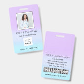 Barcode Foto Therapist Krankenschwester DoktorGesu Ausweis (Front & Back)