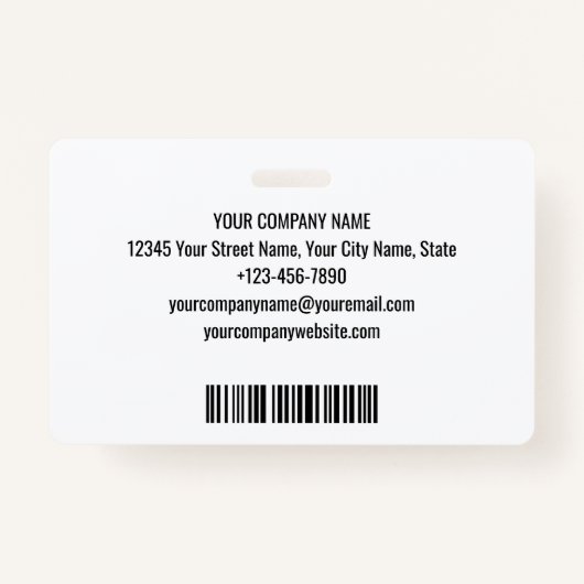 Barcode für das Logo "Baustelle-ID" Grüne Vorlage Ausweis (Rückseite)