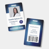 Barcode für das Logo des Blue Medical Employee ID Ausweis (Vorder- & Rückseite)