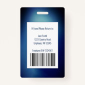 Barcode für das Logo des Blue Medical Employee ID  Ausweis (Rückseite)