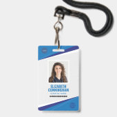 Barcode für moderne Logokombinationen Ausweis (Vorderseite mit Schlüsselband)