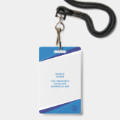 Barcode für moderne Logokombinationen Ausweis (Rückseite mit Schlüsselband)