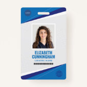 Barcode für moderne Logokombinationen Ausweis (Vorderseite)