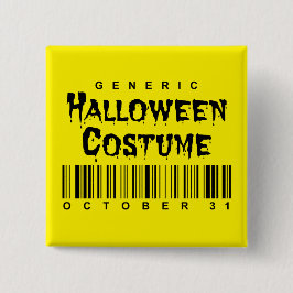Barcode-generisches Halloween-Kostüm Button