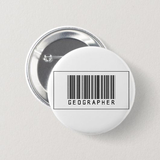 Barcode-Geograph Button (Vorne & Hinten)