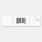 Barcode-Geologe Autoaufkleber (Vorne)