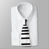 Barcode-gestreifte Krawatte (Schwarzweiss) (Gebunden)